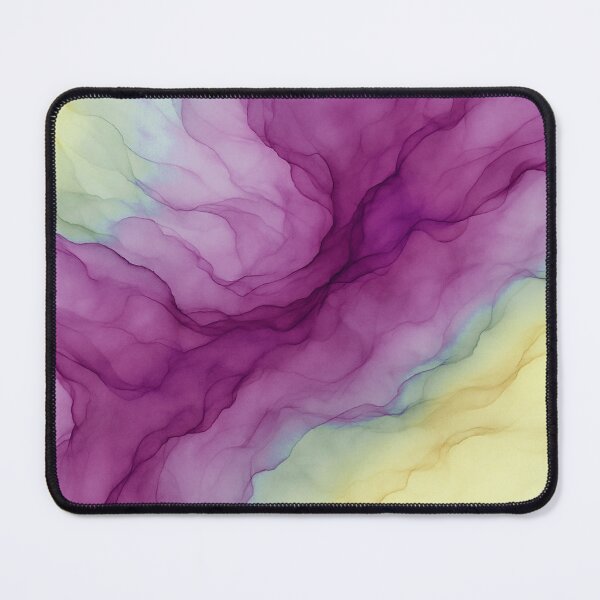 Item preview, Purple and Yellow Abstract Fluid Art designed and sold by SassyArtistry.
