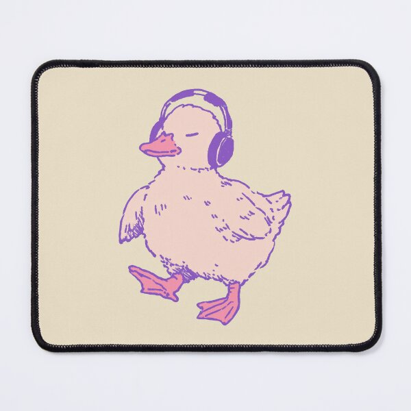Item preview, Duck, music headphones pastel sketch illustration designed and sold by Magnificent Lizard.