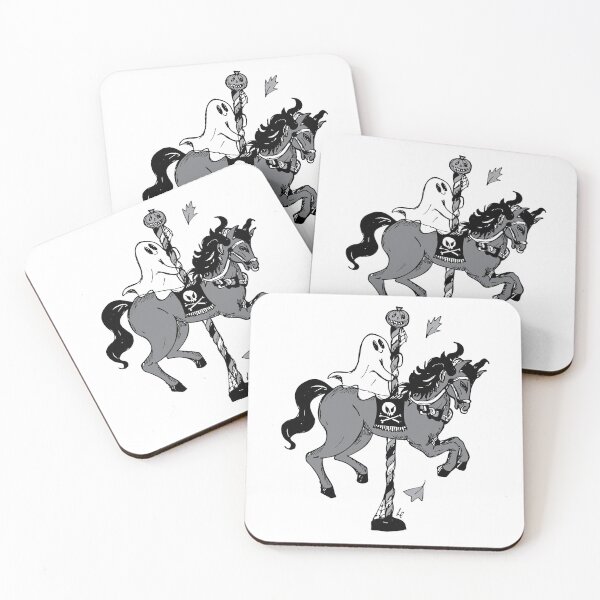 Item preview, Haunted Carousel Horse with Ghost designed and sold by LauraCoxArt.