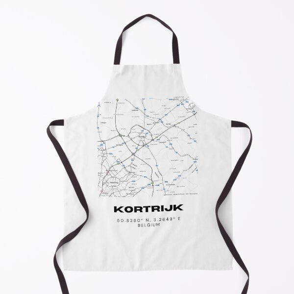 Item preview, Kortrijk Belgium City Map | Minimalist Black and White Street Map Print designed and sold by RM-Journey.
