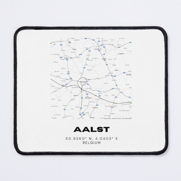 Item preview, Aalst Belgium Map | Minimalist Black and White Street Map Poster designed and sold by RM-Journey.