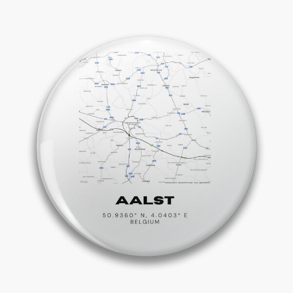 Item preview, Aalst Belgium Map | Minimalist Black and White Street Map Poster designed and sold by RM-Journey.