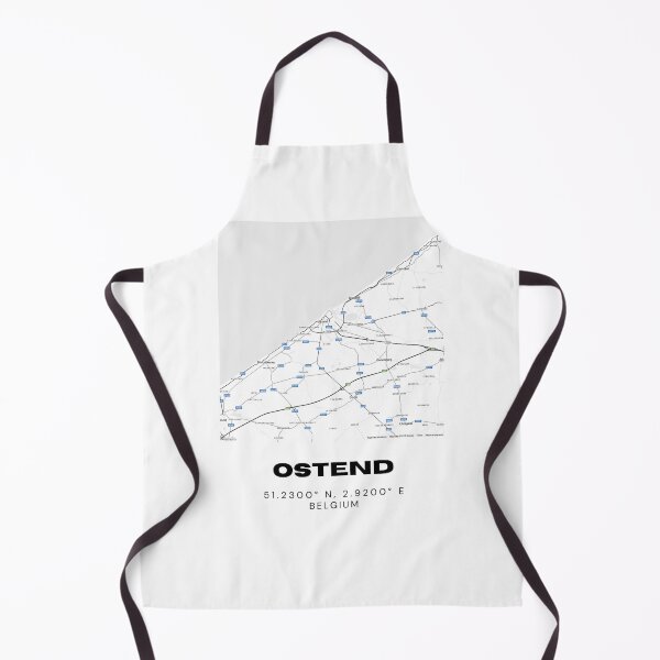 Item preview, Ostend Belgium Map | Coastal City Minimalist Street Map Poster designed and sold by RM-Journey.
