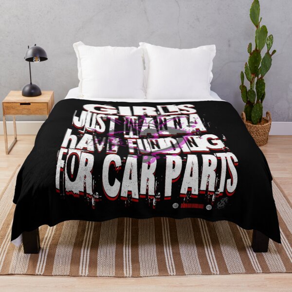 Item preview, Girls Just Wanna Have Funding For Car Parts – Funny Car Girl Racing designed and sold by CarantinedChaos.