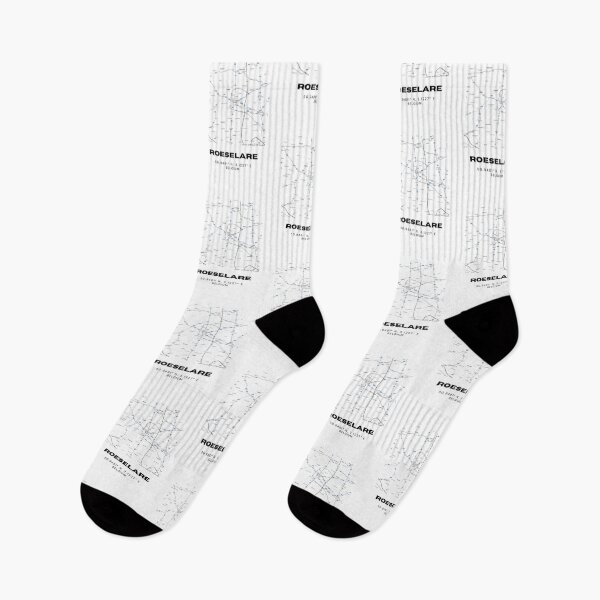 Item preview, Roeselare Belgium Map | Modern Minimalist Black and White Print designed and sold by RM-Journey.