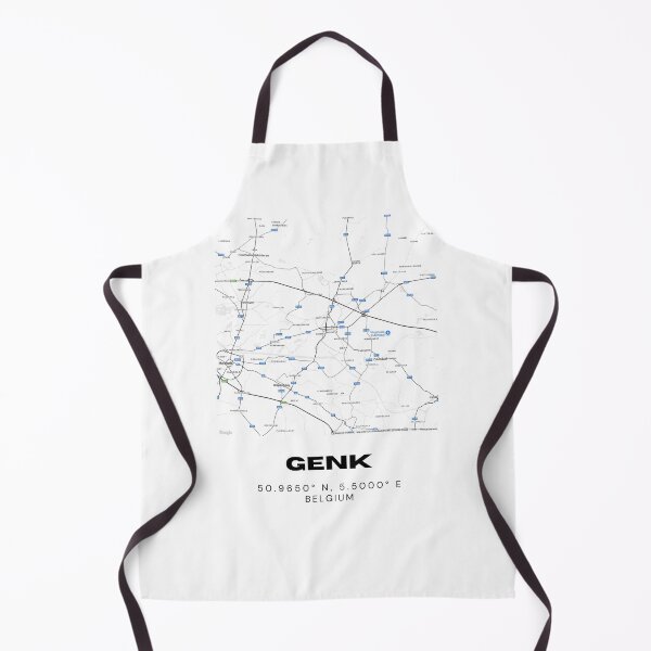 Item preview, Genk Belgium Map | Minimalist Black and White Modern City Print designed and sold by RM-Journey.