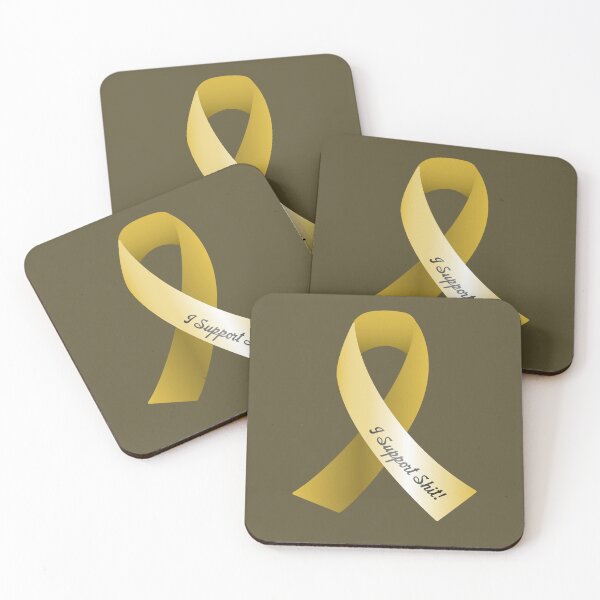Item preview, Support Shit! Ribbon designed and sold by Hair-brained  Haberdasher.