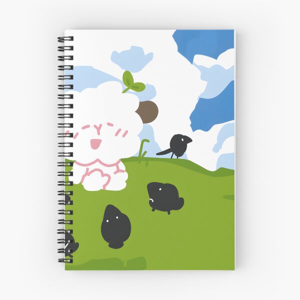 Item preview, Super Cute Fluffy Lamb & Black Silhouette Sheep designed and sold by Dahmadlo.