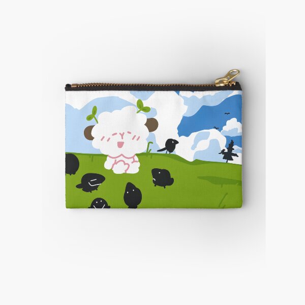 Item preview, Super Cute Fluffy Lamb & Black Silhouette Sheep designed and sold by Dahmadlo.