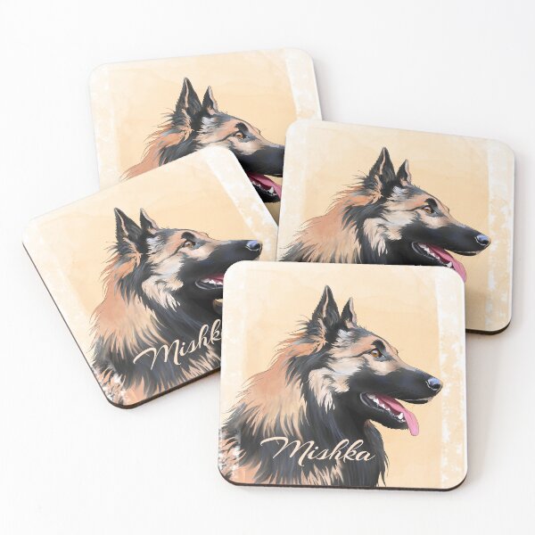 Item preview, Belgian Tervuren Mishka dog portrait designed and sold by JackieCorrado.