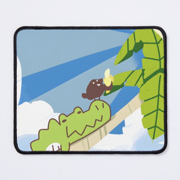 Item preview, Cute Alligator & Bird Friends Sharing a Banana designed and sold by Dahmadlo.