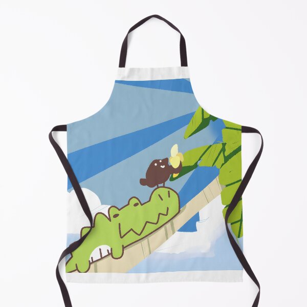 Item preview, Cute Alligator & Bird Friends Sharing a Banana designed and sold by Dahmadlo.