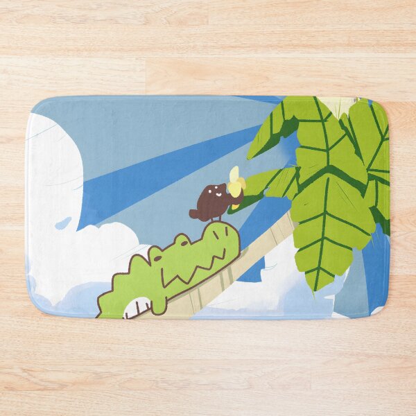 Item preview, Cute Alligator & Bird Friends Sharing a Banana designed and sold by Dahmadlo.