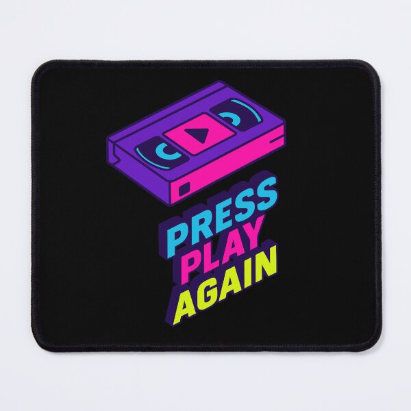 Item preview, Press Play Again — Neon Retro Sound Design designed and sold by DSGIN4YOU.