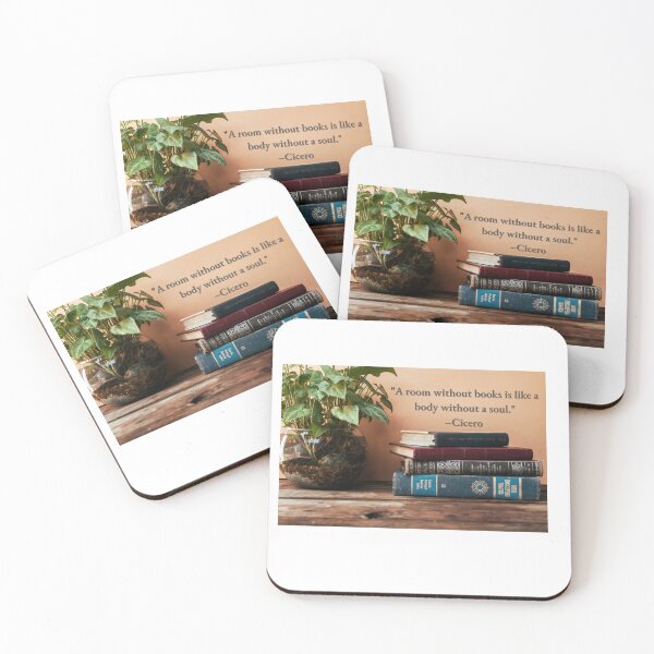 Item preview, "A room without books is like a body without a soul" designed and sold by Planet Agora.