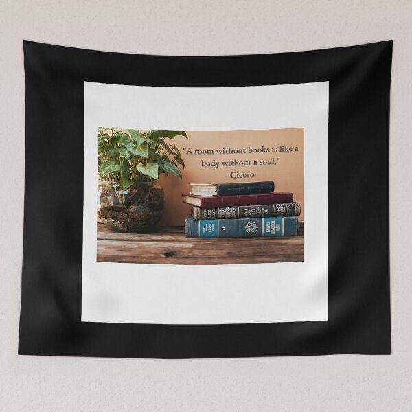 Item preview, "A room without books is like a body without a soul" designed and sold by Planet Agora.