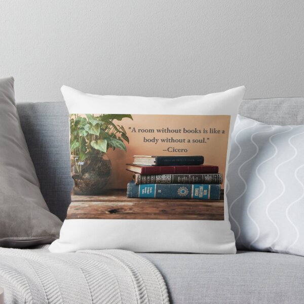 Item preview, "A room without books is like a body without a soul" designed and sold by Planet Agora.