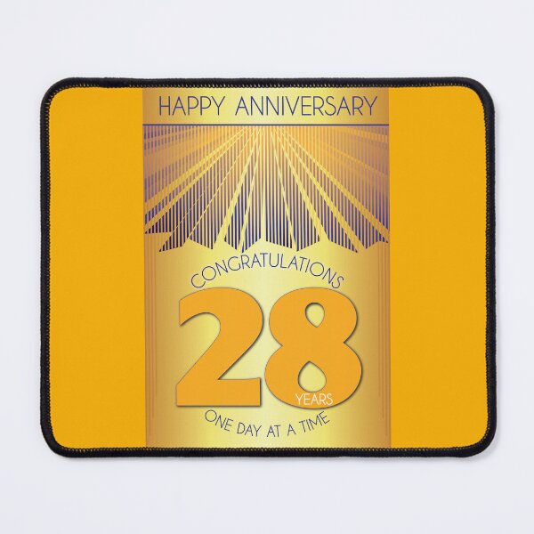 Item preview, 28 Year Golden Ray One Day At A Time Anniversary designed and sold by ApexDesigners.