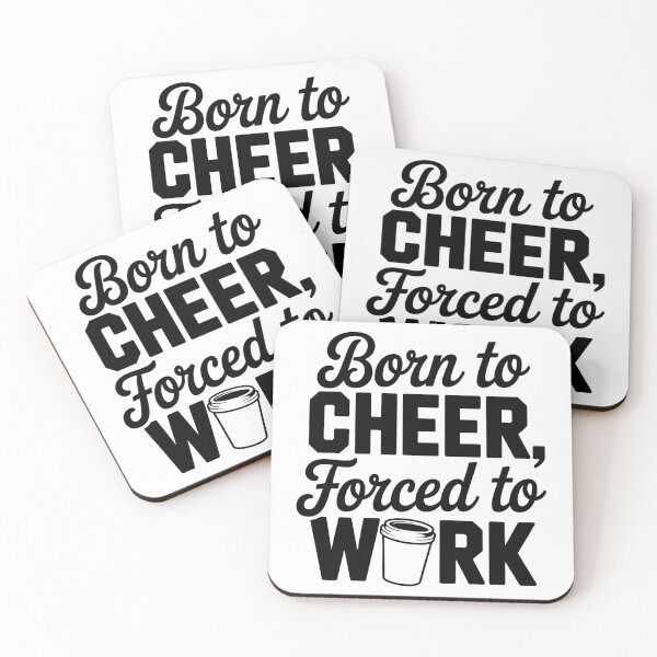 Item preview, Born to Cheer Forced to Work designed and sold by theartfulaspie.