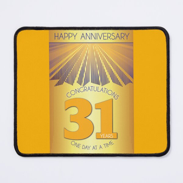 Item preview, 31 Year Golden Ray One Day At A Time Anniversary designed and sold by ApexDesigners.