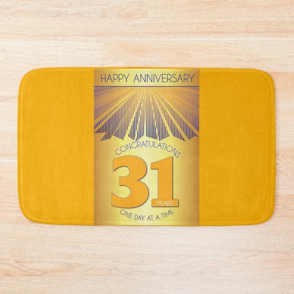 Item preview, 31 Year Golden Ray One Day At A Time Anniversary designed and sold by ApexDesigners.