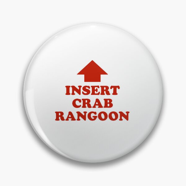 Item preview, Insert Crab Rangoon – Bold Red Text & Arrow Food-Joke Graphic designed and sold by ModdiesColors.