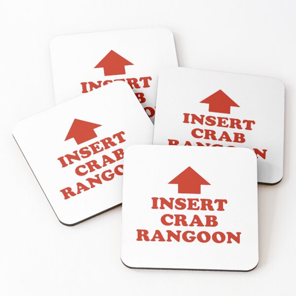 Item preview, Insert Crab Rangoon – Bold Red Text & Arrow Food-Joke Graphic designed and sold by ModdiesColors.