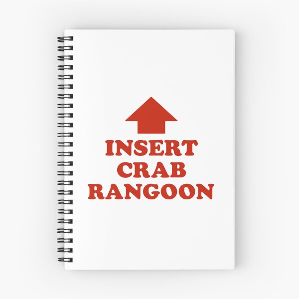 Item preview, Insert Crab Rangoon – Bold Red Text & Arrow Food-Joke Graphic designed and sold by ModdiesColors.