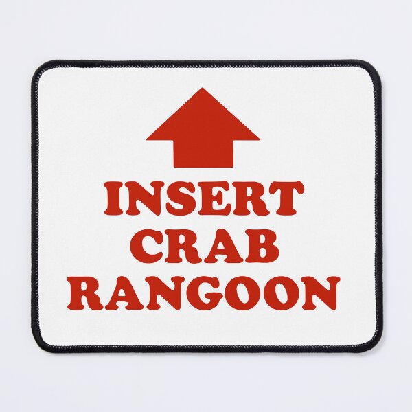 Item preview, Insert Crab Rangoon – Bold Red Text & Arrow Food-Joke Graphic designed and sold by ModdiesColors.