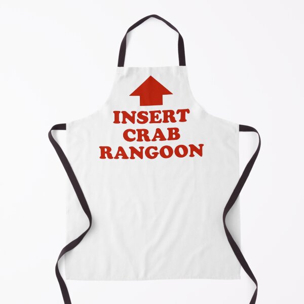 Item preview, Insert Crab Rangoon – Bold Red Text & Arrow Food-Joke Graphic designed and sold by ModdiesColors.