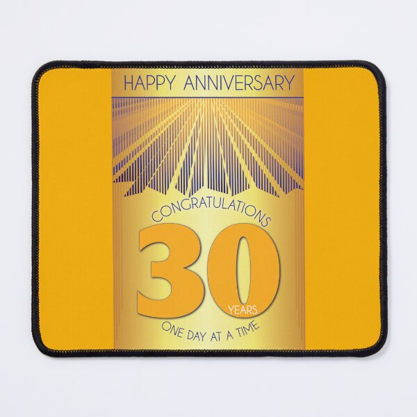 Item preview, 30 Year Golden Ray One Day At A Time Anniversary designed and sold by ApexDesigners.