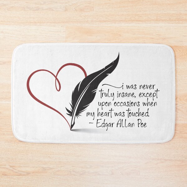 Item preview, "I was never truly insane . . ." Edgar Allan Poe designed and sold by Word Salad.