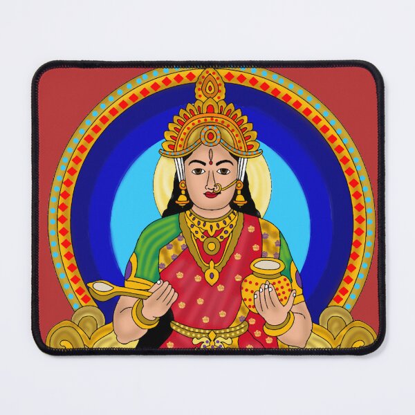 Item preview, Goddess Annapurna – Devi of Food & Prosperity Art designed and sold by Harshit_Digital_Arts.