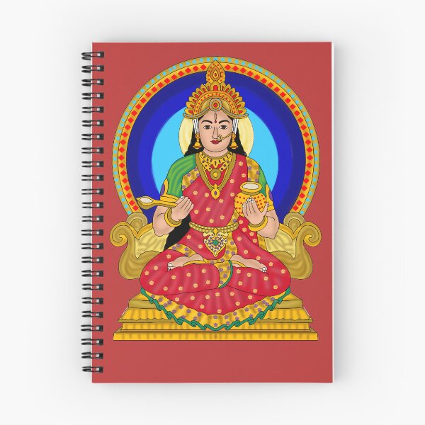 Item preview, Goddess Annapurna – Devi of Food & Prosperity Art designed and sold by Harshit_Digital_Arts.