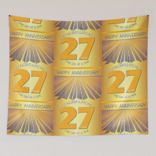 Item preview, 27 Year Golden Ray One Day At A Time Anniversary designed and sold by ApexDesigners.