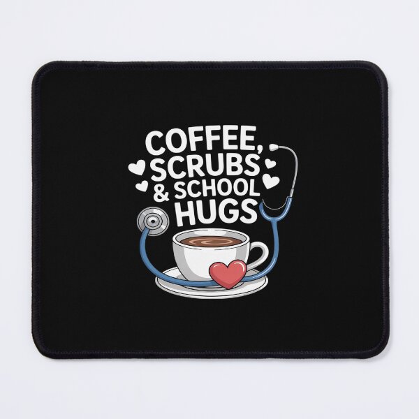 Item preview, Coffee Scrubs & School Hugs Nursing School Nurse Funny designed and sold by LeeEvans222.