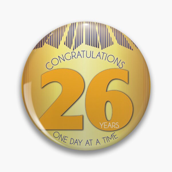 Item preview, 26 Year Golden Ray One Day At A Time Anniversary designed and sold by ApexDesigners.