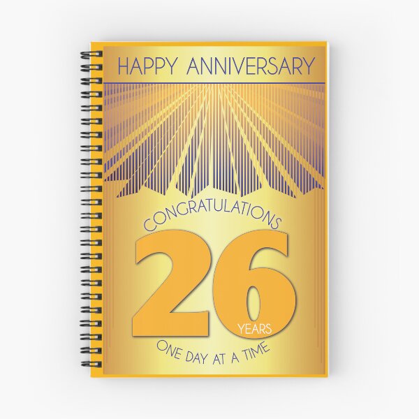 Item preview, 26 Year Golden Ray One Day At A Time Anniversary designed and sold by ApexDesigners.