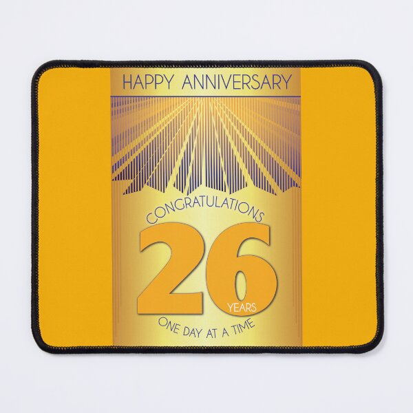 Item preview, 26 Year Golden Ray One Day At A Time Anniversary designed and sold by ApexDesigners.