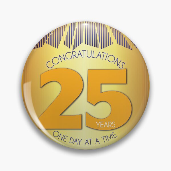 Item preview, 25 Year Golden Ray One Day At A Time Anniversary designed and sold by ApexDesigners.