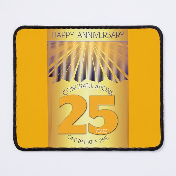 Item preview, 25 Year Golden Ray One Day At A Time Anniversary designed and sold by ApexDesigners.