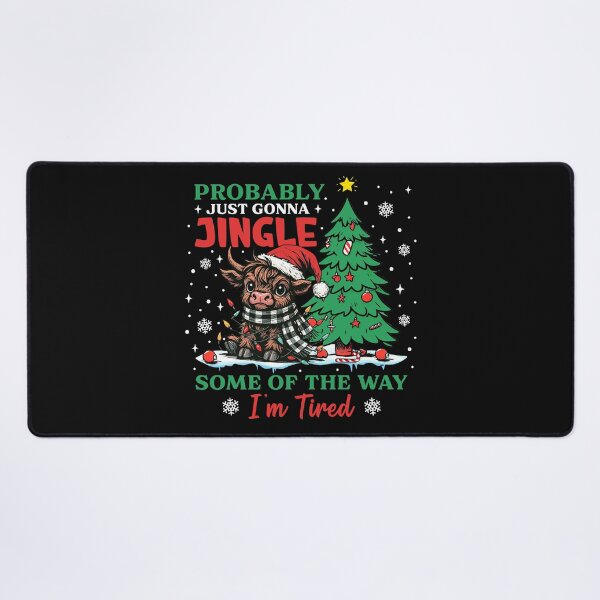 Item preview, Highland Cow Probably Just Gonna Jingle Some Of The Way I’m Tired Funny Christmas designed and sold by AnitaBice.