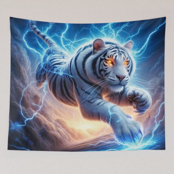 Item preview, Storm Tiger – Celestial Fury and Sacred Lightning designed and sold by Tommandjerry.