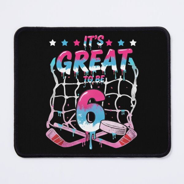 Item preview, It’s Great to Be 6 Hockey Tee designed and sold by LashondaGreen89.