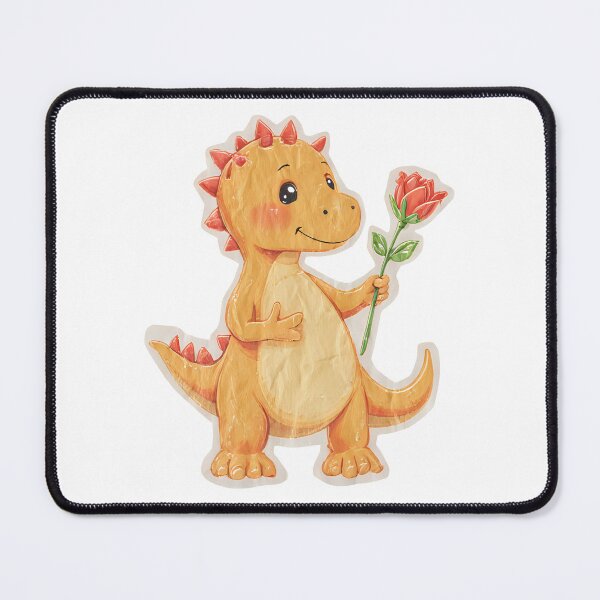 Item preview, Dinosaurio Holding A Rose designed and sold by cool-vibess.