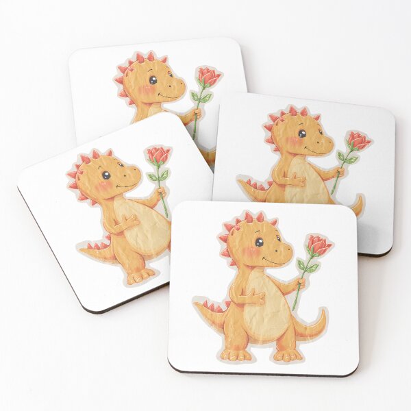 Item preview, Dinosaurio Holding A Rose designed and sold by cool-vibess.