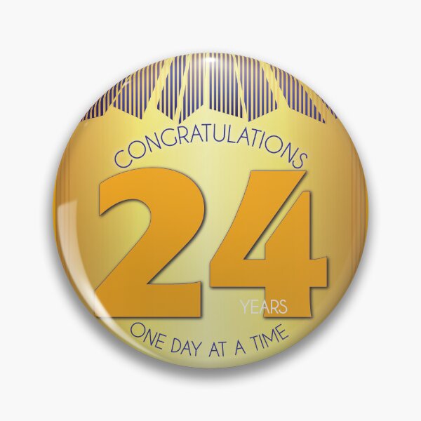 Item preview, 24 Year Golden Ray One Day At A Time Anniversary designed and sold by ApexDesigners.