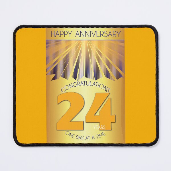Item preview, 24 Year Golden Ray One Day At A Time Anniversary designed and sold by ApexDesigners.