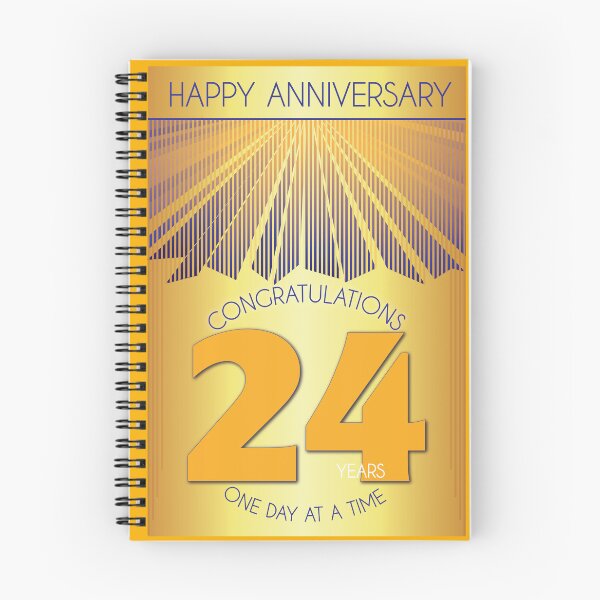 Item preview, 24 Year Golden Ray One Day At A Time Anniversary designed and sold by ApexDesigners.