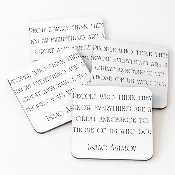 Item preview, Great Annoyance – Isaac Asimov Funny Quote Design designed and sold by AlmostSilent.